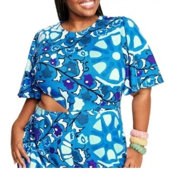 RHODE X TARGET Zinnia Floral Cut Out Jumpsuit - Picture 4 of 9